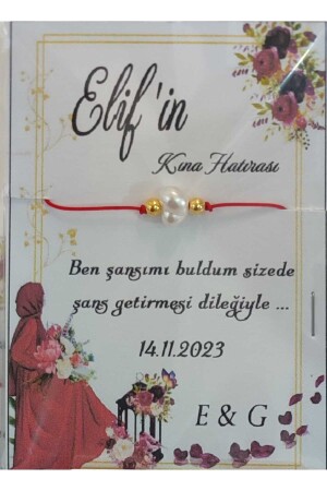 Henna-Souvenir, Verlobung, Hochzeit, Glücksarmband, 24 Stück - 3