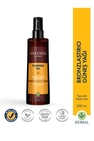 Herbal Bronzlaştırıcı Güneş Yağı 200 ml CLN4965 - 2