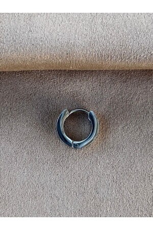 Herren-Ohrring mit gemustertem Ring aus Stahlschmuck, rostet und läuft nicht an - 5