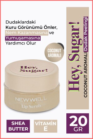 Hey Sugar! Hindistan Ceviz Aromalı Dudak Peelingi 20gr T1003 - 2