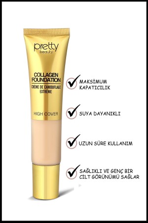 High Cover Collagen Foundation mit hoher Deckkraft Nr.:1 - 1