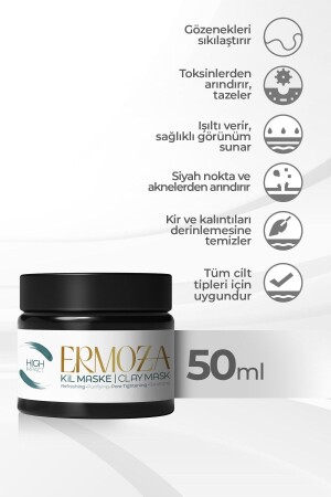 High Impact - Siyah Nokta & Akne Karşıtı - Gözenek Sıkılaştırıcı - Arındırıcı Kil Maskesi 50ml - 4