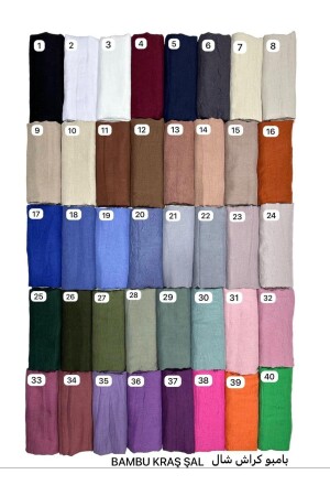 Hijab-Damen-Bambusschal-Schal-Modell, 3er-Set - 5