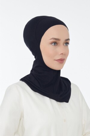 Hijabchi Halskragenhaube-schwarz - 4