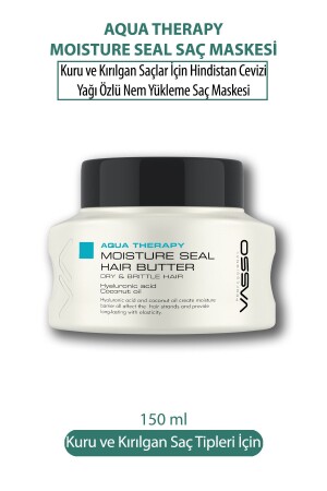 Hindistan Cevizi Yağı Özlü Nem Yükleme Maskesi - Vasso Aqua Therapy 150 ml 8699216349151 - 2