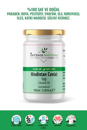 Hindistan Cevizi Yağı Soğuk Sıkım 100 Ml %100 Saf Ve Doğal Coconut Oil - 3