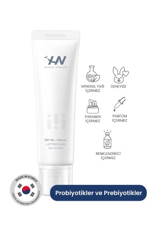 Hn Lactobacillus Sunscreen 50 ml - Prebiyotik Ve Probiyotikler Içeren Onarıcı Güneş Kremi HN00SC1 - 2