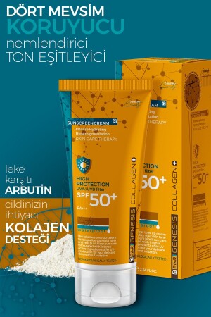 Hochschützender Collagen Anti-Blemish Tone Equalizer SPF 50 Farbige Gesichts-Sonnencreme 75 ml - 4