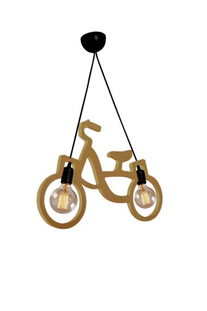 Holz Holz Fahrrad Pendelleuchte Kronleuchter Holz Luxus Rustikal Modern Dekorativ Mädchenzimmer Kronleuchter NTRLBSKL1 - 8