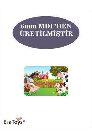 Holzpuzzle für Kinder, 6 Teile - 4