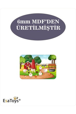 Holzpuzzle für Kinder, 6 Teile - 4