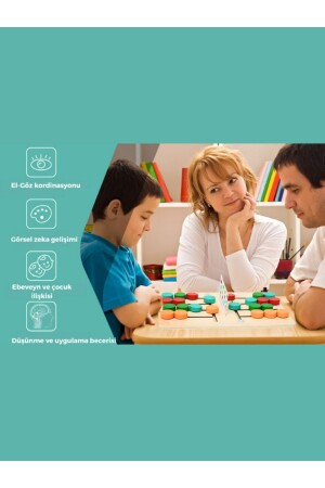 Holzpuzzlespielzeug Montessori Farbanpassung Intelligenzentwicklung Kinder Logikspiel charisa4599 - 8