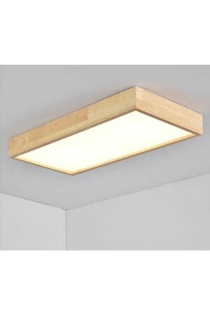 Holzrahmen Decke Led Beleuchtung Kronleuchter 30*120cm Wohnzimmer Schlafzimmer Küche Weiß6500 Lichtfarbe - 4