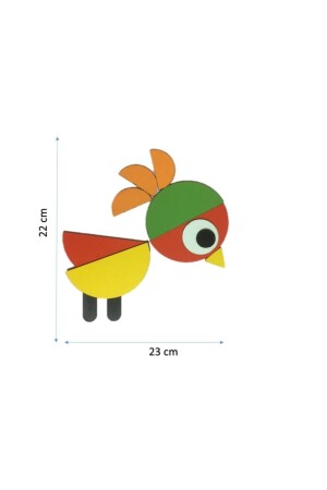 Holztiere der neuen Generation Tangram 29 Holzteile + 20 Karten TIERE20 - 8