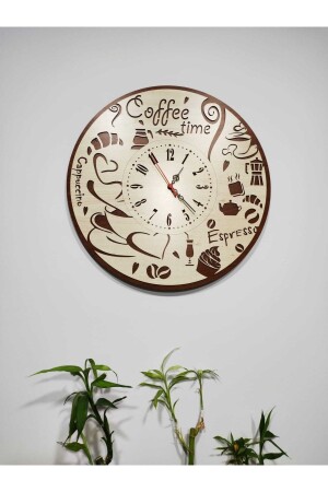 Holzwanduhr, dekorative Wanduhr für Café und Küche, Ntpsaatahsap - 2