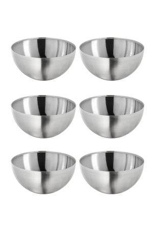 Home 6-teiliges Snackschalen-Set aus Edelstahl 8,5 cm A088-7 - 1