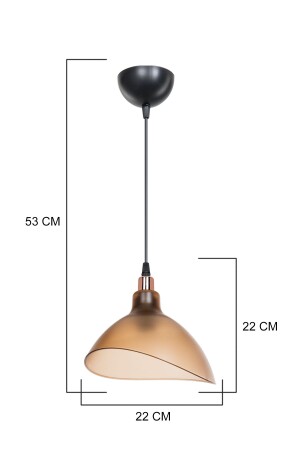 Honigfarbene Pendelleuchte, Kronleuchter, Schlafzimmer, Wohnzimmer, Küche, Flur, Lampe - 6