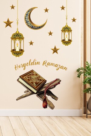 Hoşgeldin Ramazan Ay Yıldız Set Sticker - 2