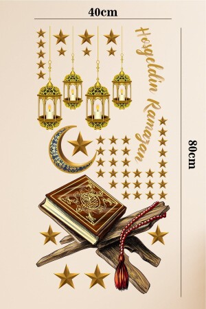 Hoşgeldin Ramazan Ay Yıldız Set Sticker - 4