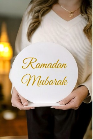 Hoşgeldin Ramazan ve Ramadan Mubarak Masa ve Sofra Süsü - 1