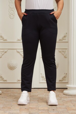 Hscstore Marineblaue Jogginghose für Damen in Übergröße – 1362 - 1