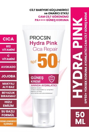 Hydra Pink (BUNTE) Spf50 Barrierestärkender Glashaut-Sonnenschutz Pa - 3