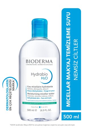 Hydrabio H2O Feuchtigkeitsspendendes Mizellen-Make-up-Reinigungswasser für trockene Haut, Gesicht, Augenkontur, 500 ml 3401321549020 - 2