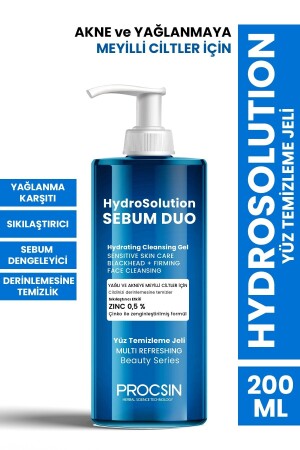 Hydrosolution Niacinamid-Gesichtsreinigungsgel für fettige und zu Akne neigende Haut 200 ml - 2