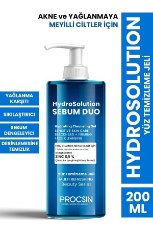 Hydrosolution Niacinamid-Gesichtsreinigungsgel für fettige und zu Akne neigende Haut 200 ml - 1