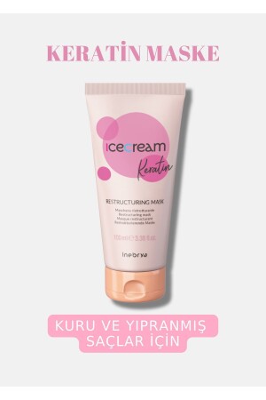 Ice Cream Keratin Restrukturierungsmaske 100 ml - 2