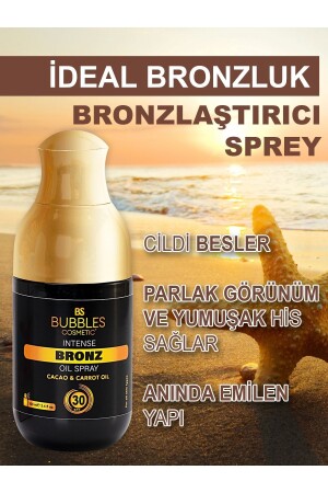 Ideal Ve Hızlı Bronzlaştırıcı Kakao Ve Havuç Yağı 30spf Suya Karşı Dayanıklı bs5003 - 2