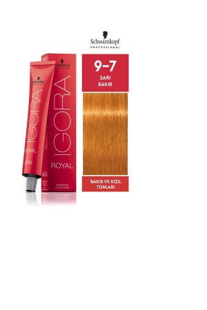 Igora Royal 9-7 Sarı Bakır Saç Boyası 60ml - 2