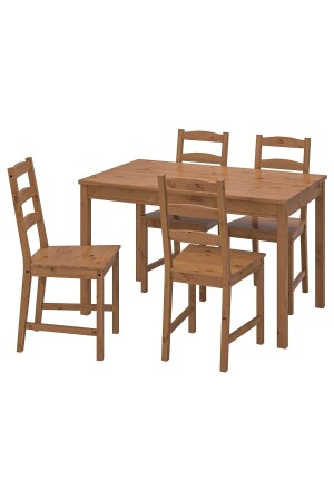 IKEA JOKKMOKK Küchentischset, Antiklack, mit 4 Stühlen, IKEA Esstisch Esstisch mit 4 Stühlen - 3