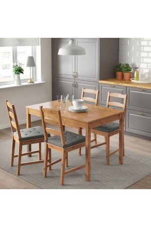 IKEA JOKKMOKK Küchentischset, Antiklack, mit 4 Stühlen, IKEA Esstisch Esstisch mit 4 Stühlen - 5