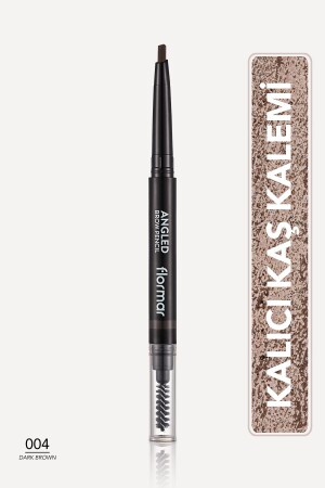 İki Uçlu Açılı Kaş Kalemi ve Kaş Fırçası (Koyu Kahve) - Angled Brow Pencil - 004 - 8690604572069 - 1