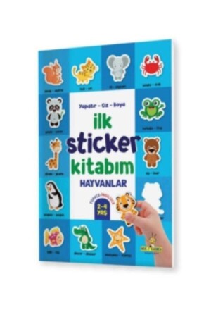 Ilk Sticker Kitabım 2-4 Yaş Yapıştır-çiz-boya -taşıtlar-hayvanlar-yiyecekler-3 Kitap 9786257632324MDL - 4