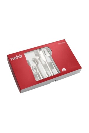 Imran Lisbon Plain 36-teiliges Gabel-Löffel-Messer-Set mit Karton, 1118498 - 5