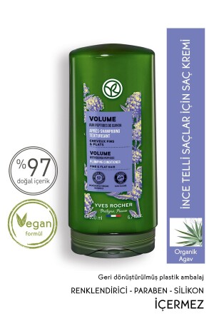 İnce Telli Saçlar İçin (Volume) Hacim Veren Saç Kremi - Vegan-200 ml - 3