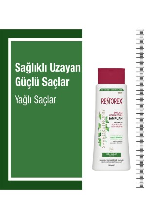 İnce Telli Yağlı Saçlar İçin Sağlıklı Uzama Etkili Şampuan 500 ml - 5