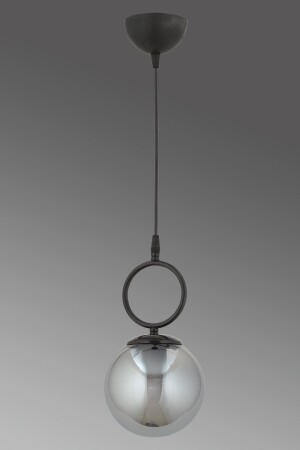 İnci Single Modern Smoked Globe Glass Pendelleuchte Kronleuchter İNCİ - 8