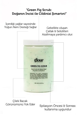 Incir Özlü Arındırıcı Ve Yenileyeci Scrub - Sugar Scrub Green Fig 500 ml - 1