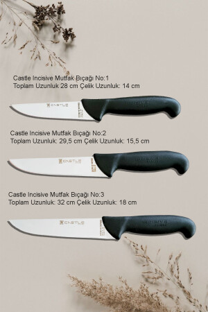 Incisive Series 7-teiliges Küchenmesser-Set, Fleisch, Brot, Gemüse, Obst, Messer CS38 - 5