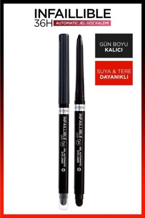 Infaillable Automatic Gel Eye Pencil – Intensives Schwarz - 3