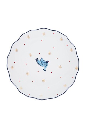 Infancy Bird New Year Yılbaşı New Bone 2'li Pasta Tabağı 20.5 Cm - 4