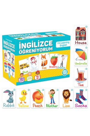 Ingilizce Öğreniyorum Eğitici Kartlar (160 Adet) İNGİLİZCE ÖĞRENİYORUM - 3