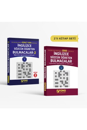 Ingilizce Sözcük Öğreten Bulmacalar 1 - 2 (2 Kitap – 208 Bulmaca) - 1