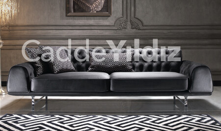 İngiltere Black Luxury Kanepe - 2