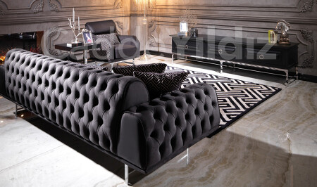 İngiltere Black Luxury Yemek Odası - 10