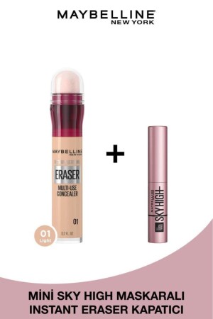 Instant Anti Age Eraser Concealer – 01 Light & Mini Sky High Mascara 4. 5ML - 1