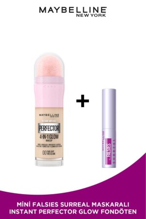 Instant Perfector Glow 4 Effect in 1 Foundation 00 Fair Light & Mini Falsies Surreal Mascara 4. 7 ml - 2